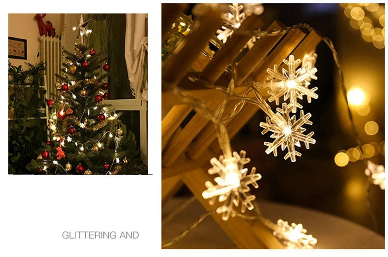 LED Snowflake String Garland Fairy Lights™