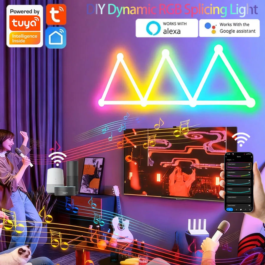 DIY Splicing Wall Light LED RGBIC Dynamic Atmosphere Light™
