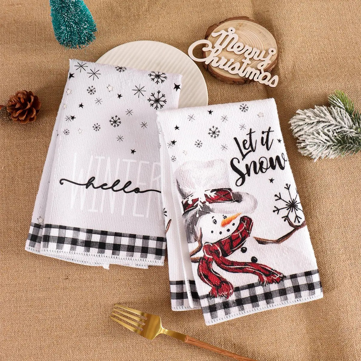 Christmas Kitchen Towels Snowman™