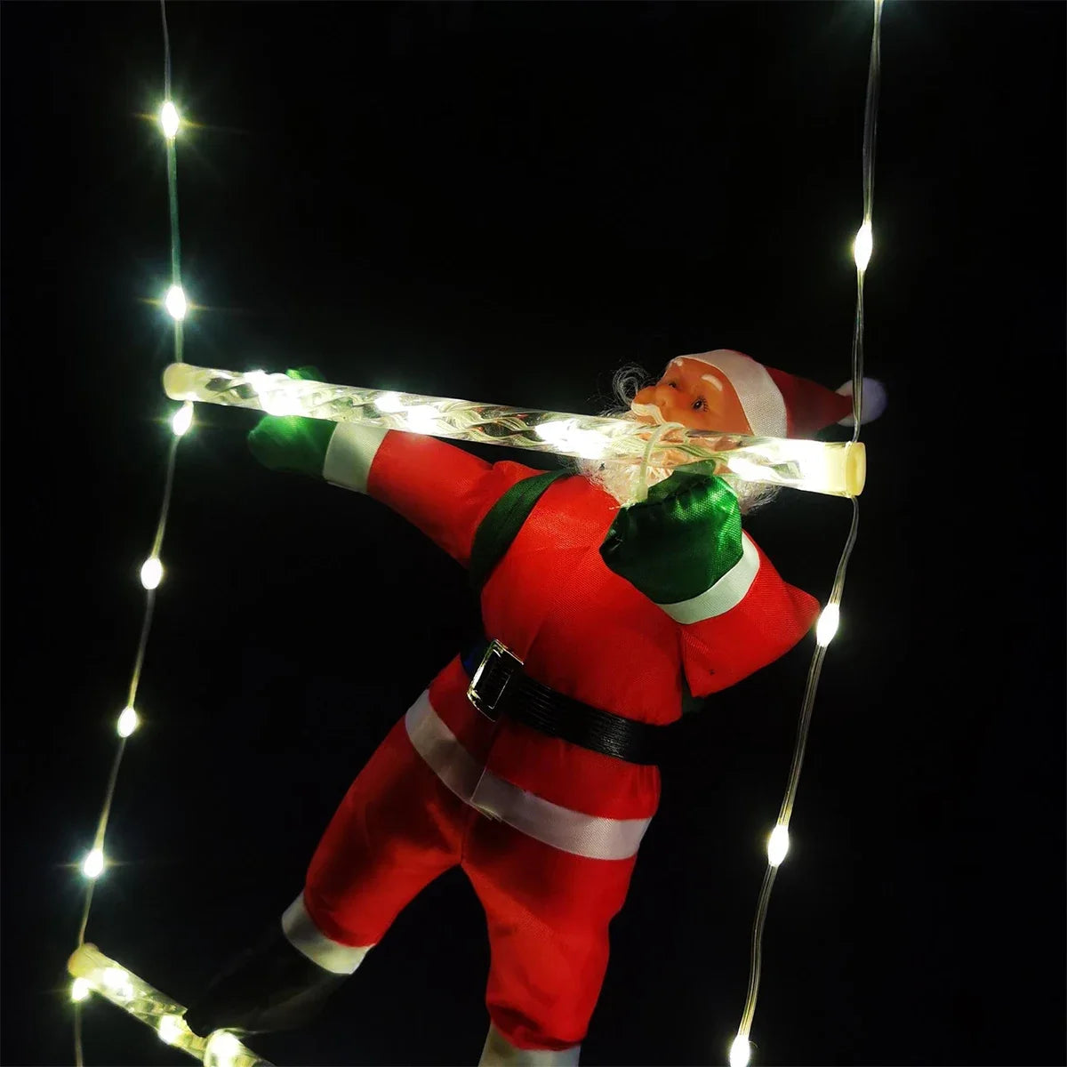 Santa Claus Climbing Ladder™