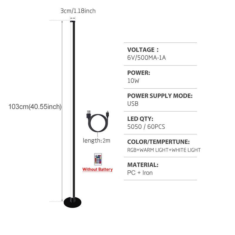 RGB LED Floor Smart Lamp™