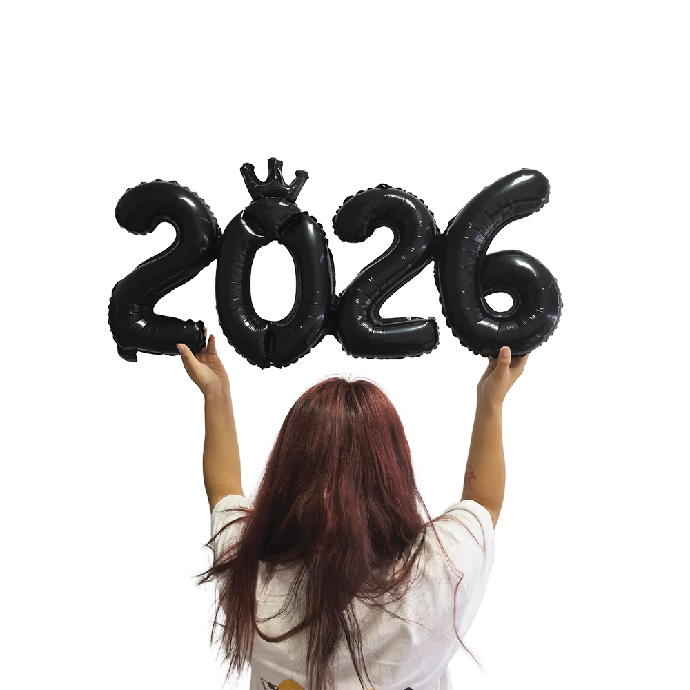 2026 Balloons Gold Numbe™