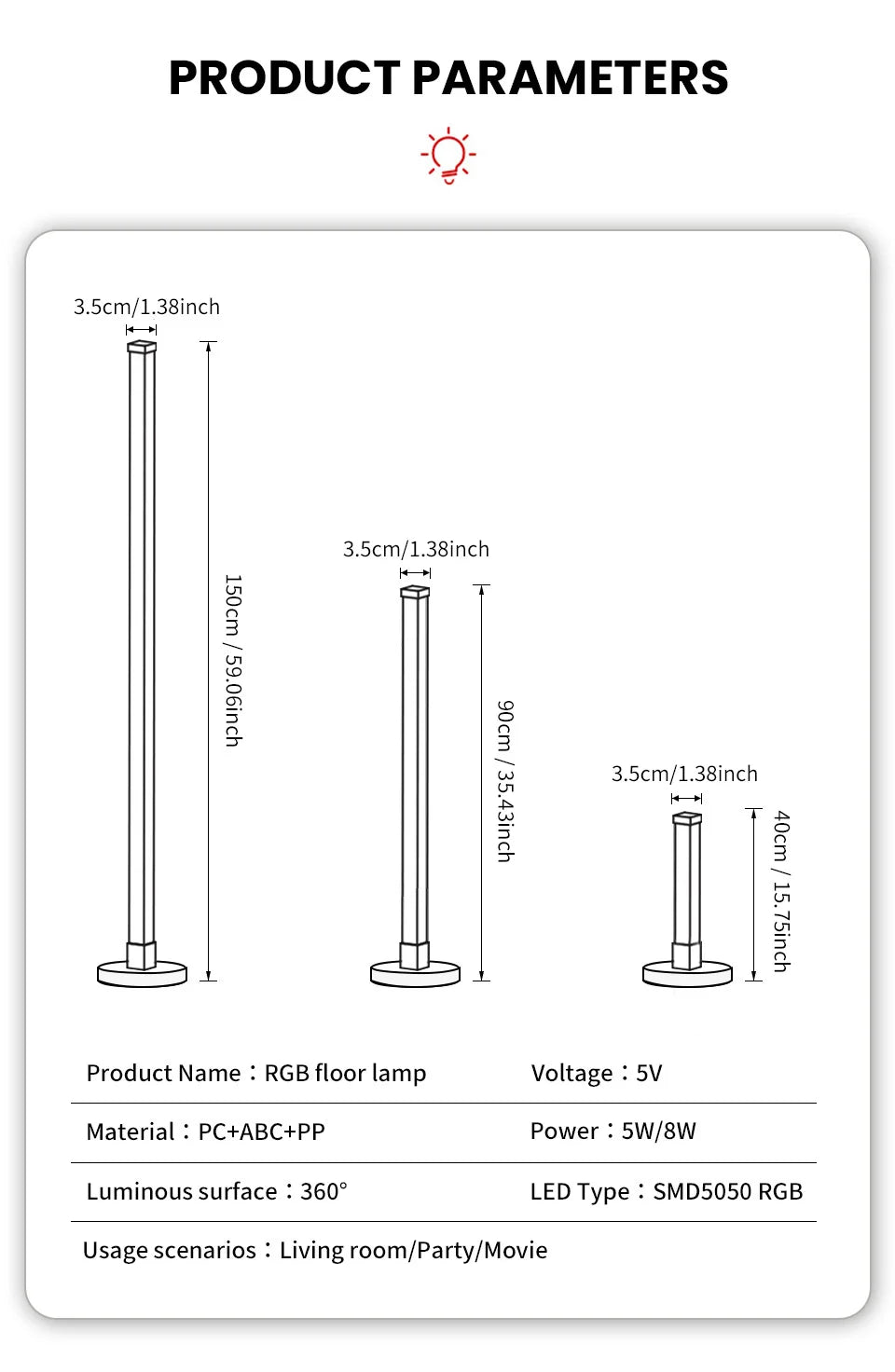 Smart RGB LED Floor Lamp™