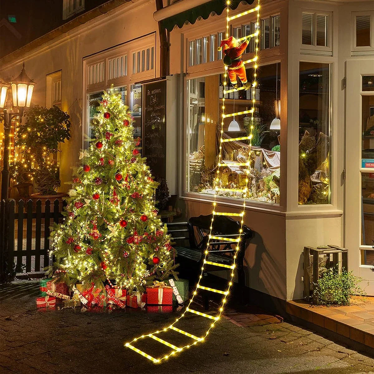 Santa Claus Climbing Ladder™