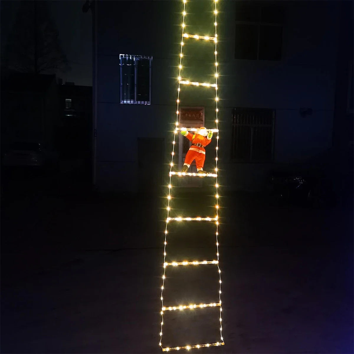 Santa Claus Climbing Ladder™