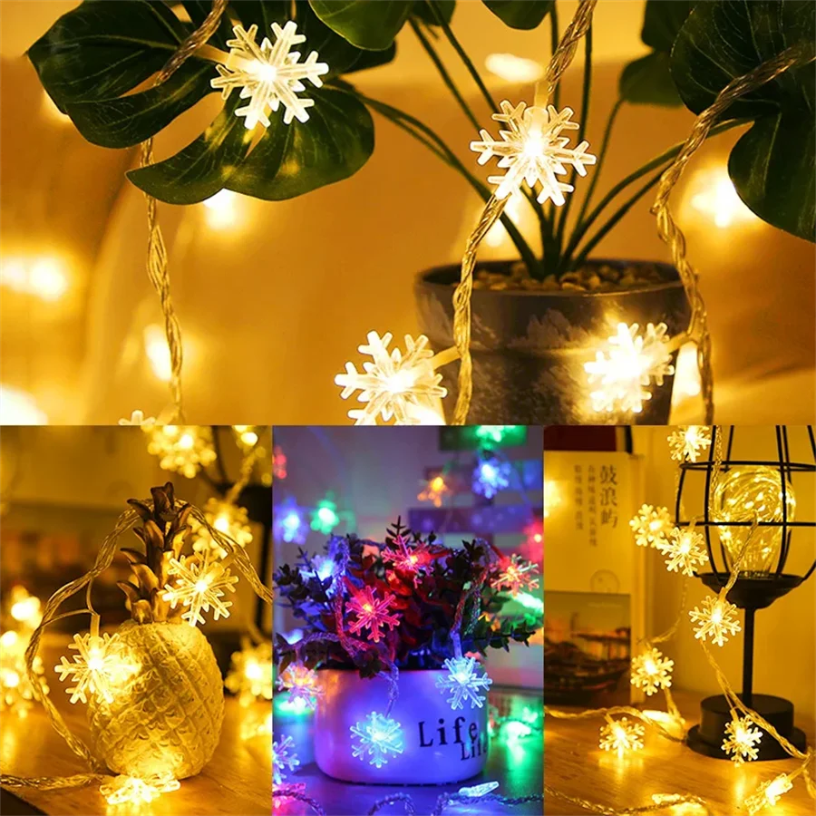 LED Snowflake String Garland Fairy Lights™