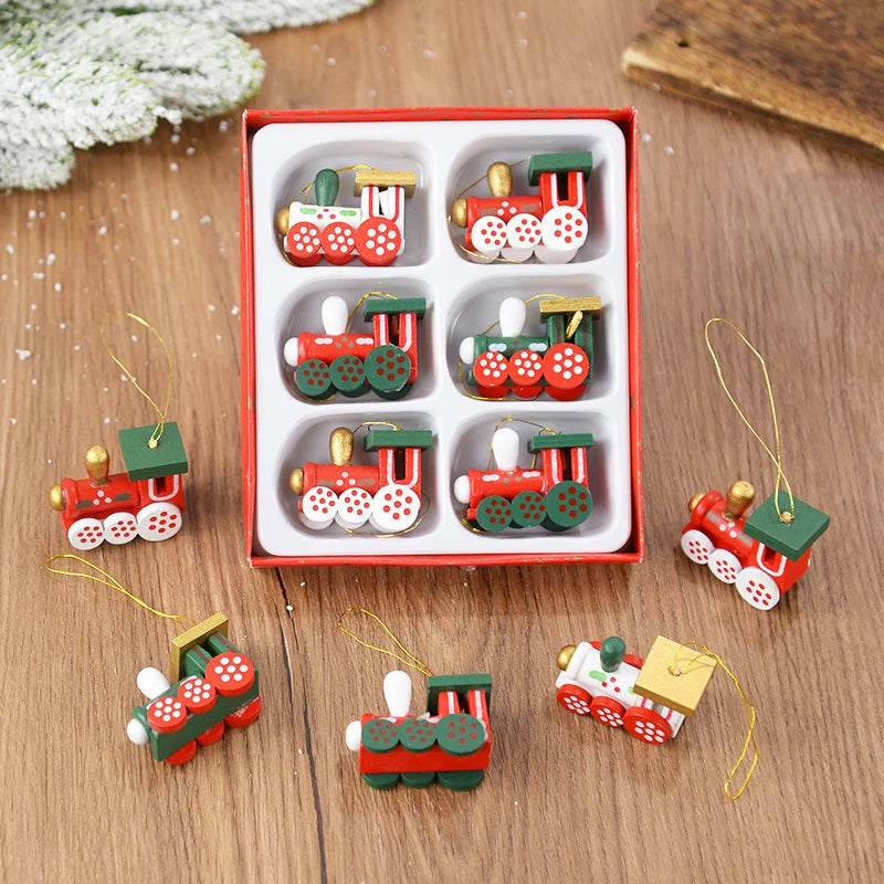 Wooden Train Pendants Christmas Tree™