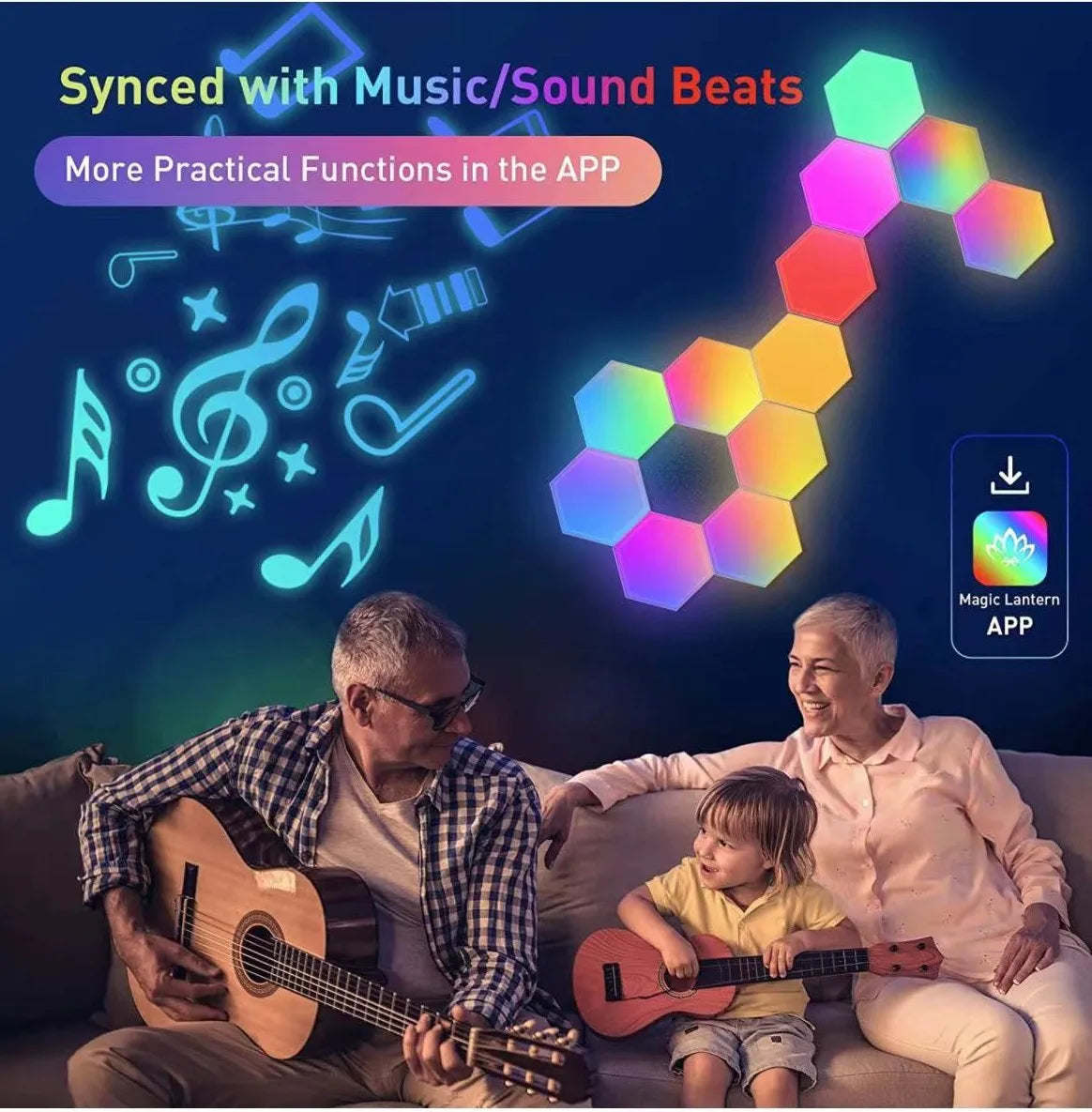 RGB Intelligent Hexagonal Wall Lamp™