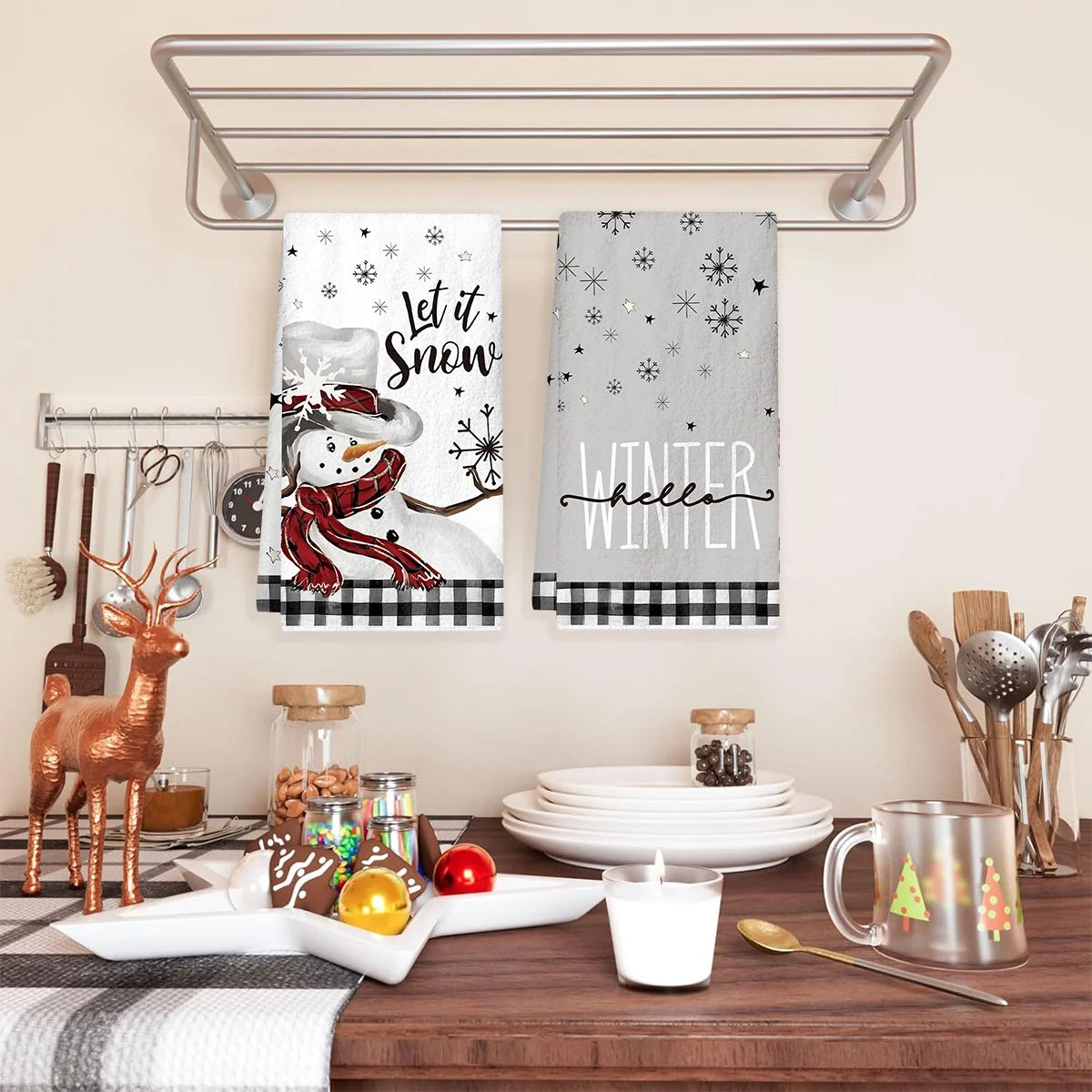 Christmas Kitchen Towels Snowman™