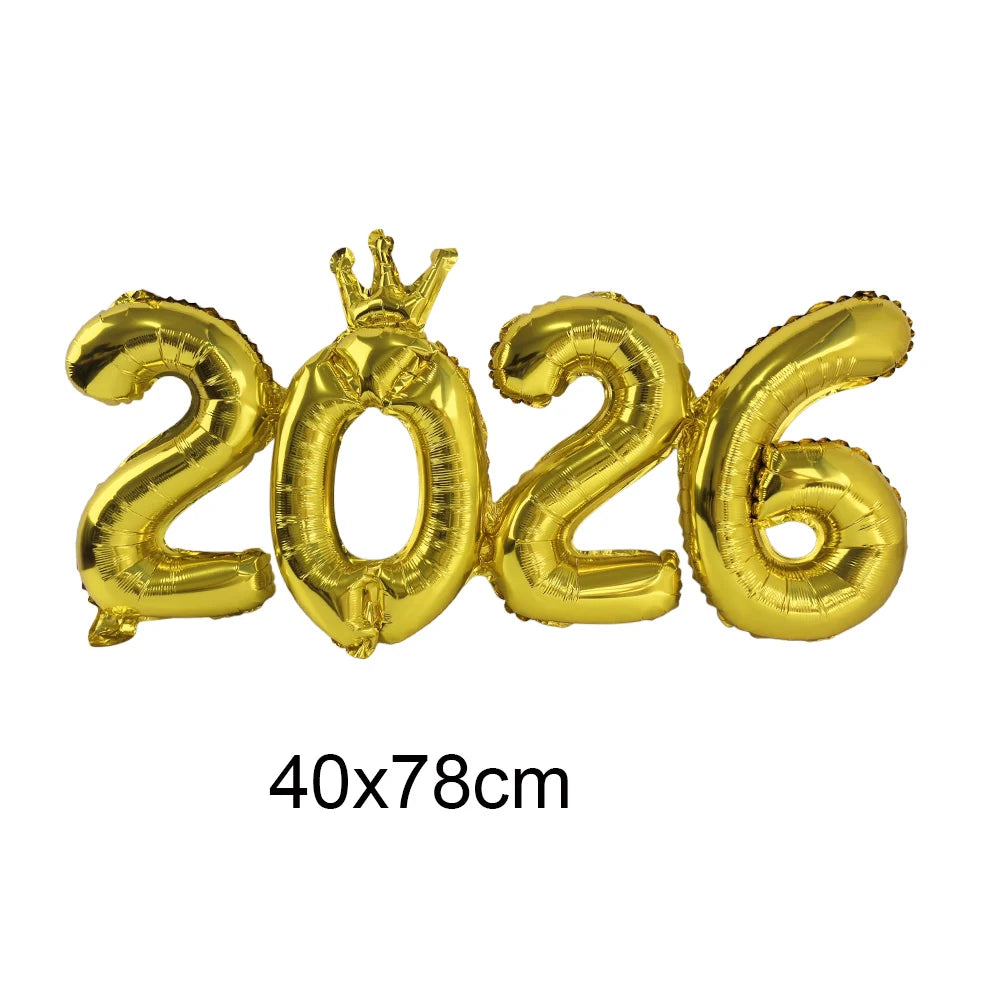 2026 Balloons Gold Numbe™