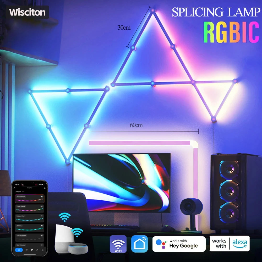DIY Splicing Wall Light LED RGBIC Dynamic Atmosphere Light™