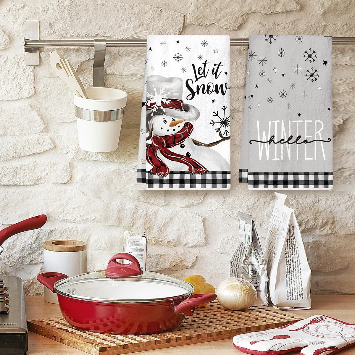 Christmas Kitchen Towels Snowman™