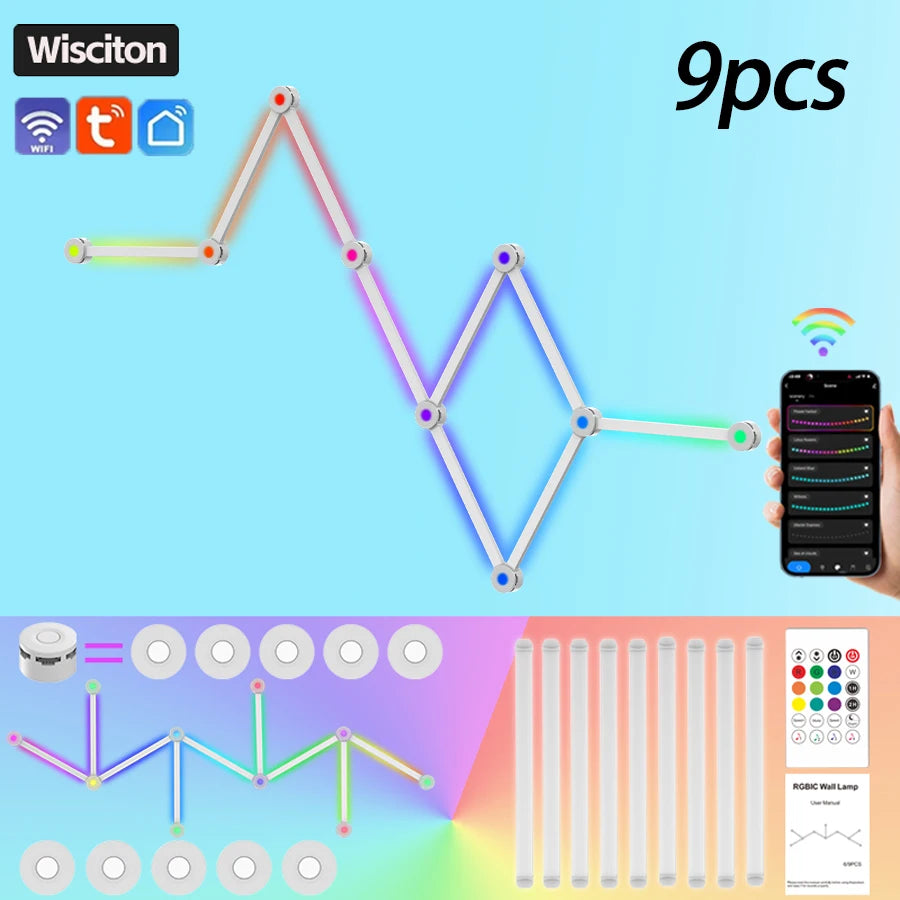 DIY Splicing Wall Light LED RGBIC Dynamic Atmosphere Light™