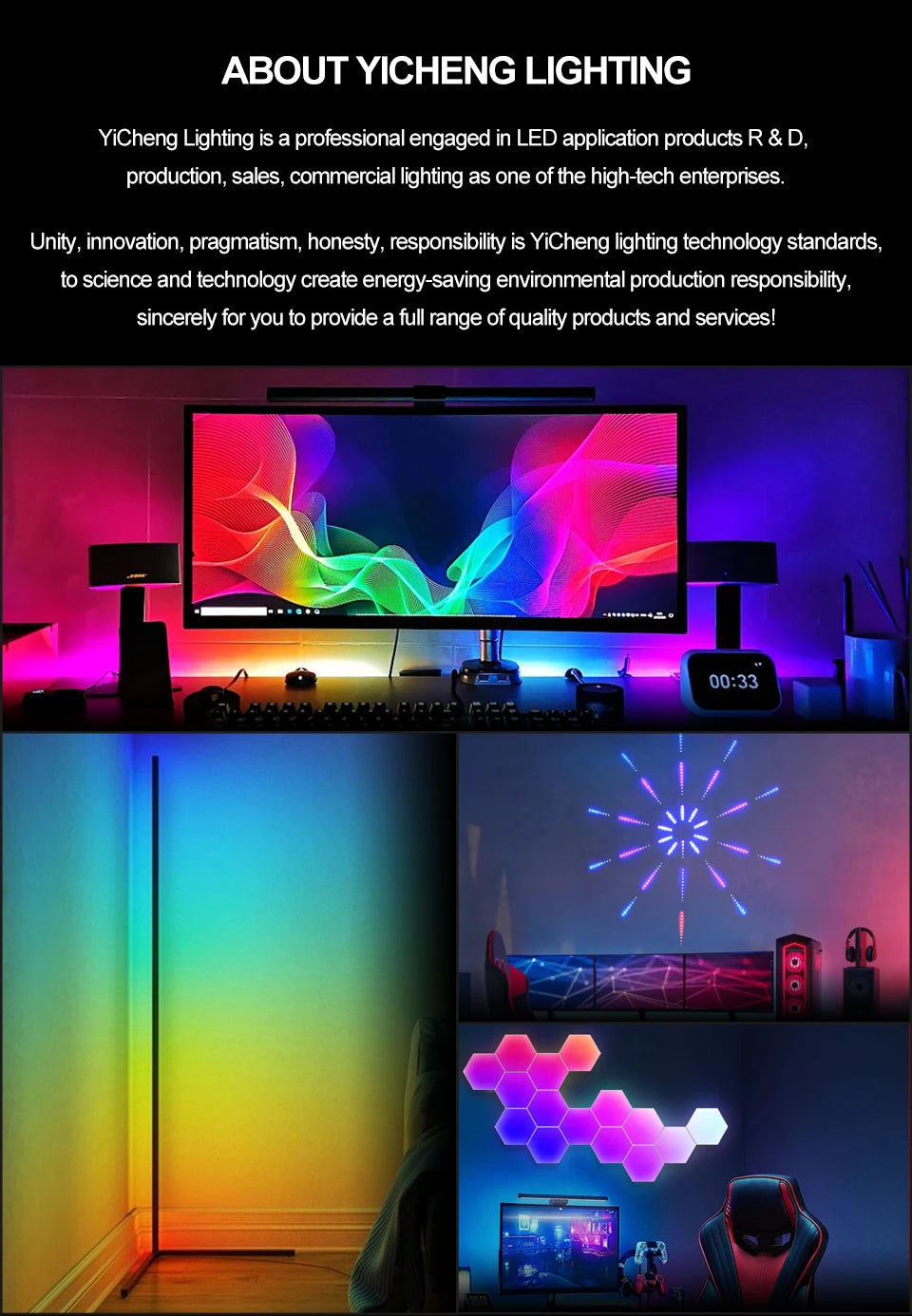 RGB LED Floor Smart Lamp™