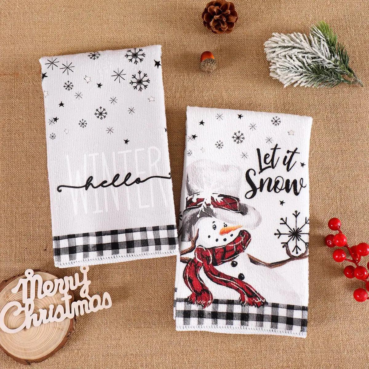 Christmas Kitchen Towels Snowman™