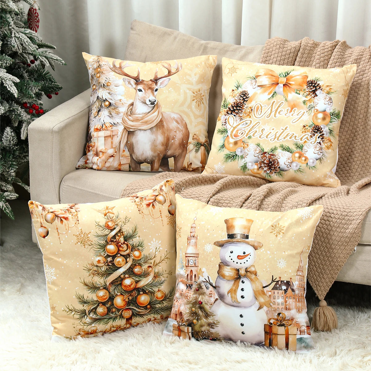 Merry Christmas Cushion Cover™