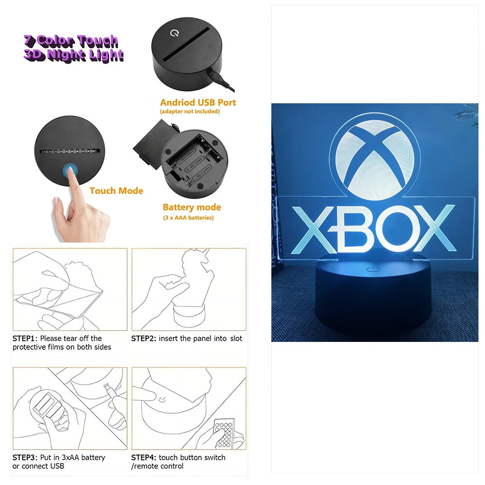 NEON GAMER 3D Lamp™