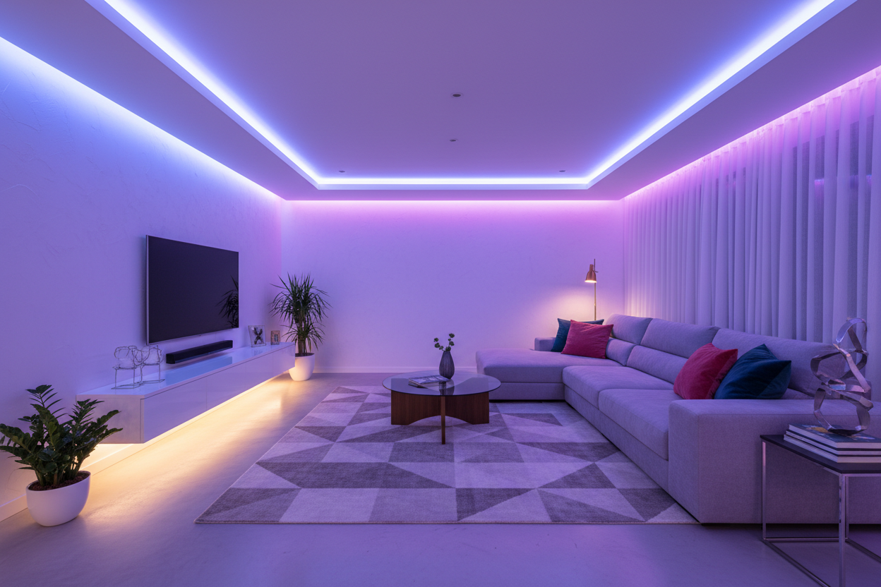RGB LED LIVING ROOM LIGHTS